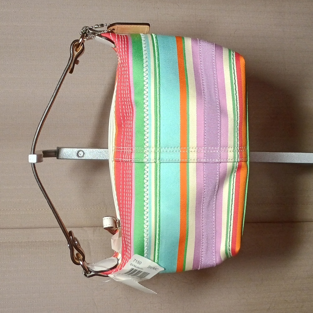 Coach Y2K Hampton Striped Handbag NWT